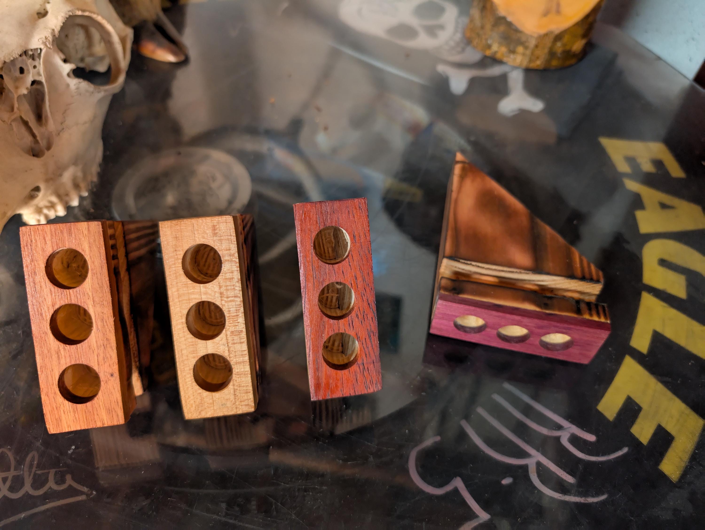 Hand Crafted cell phone holder and speaker amplifier