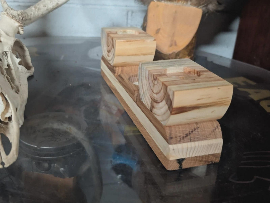 Hand Crafted Rustic Flower And Candle Holder In A Farmhouse Style