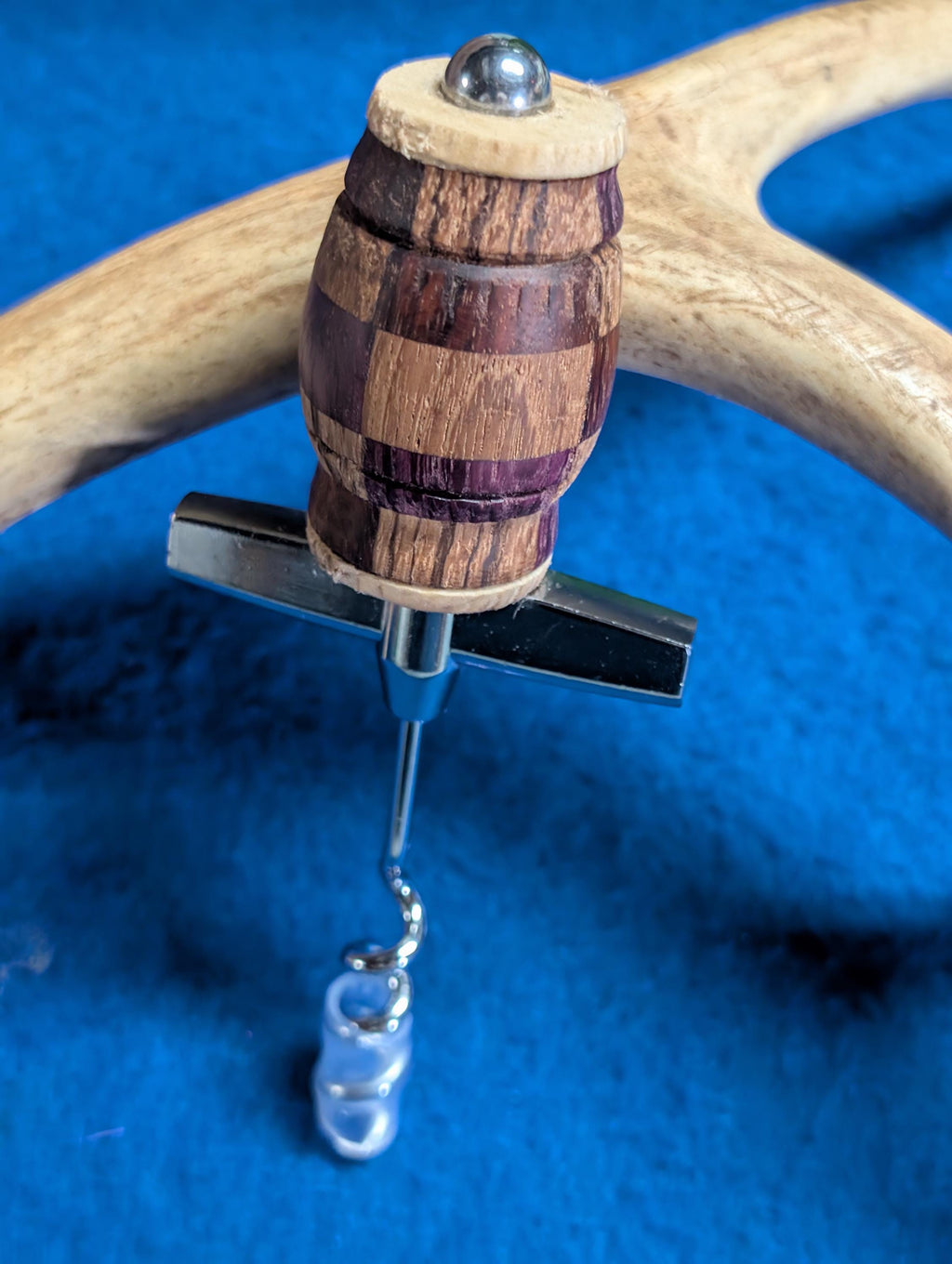 Hand-Crafted Wooden Corkscrew, Unique Kitchen Barware