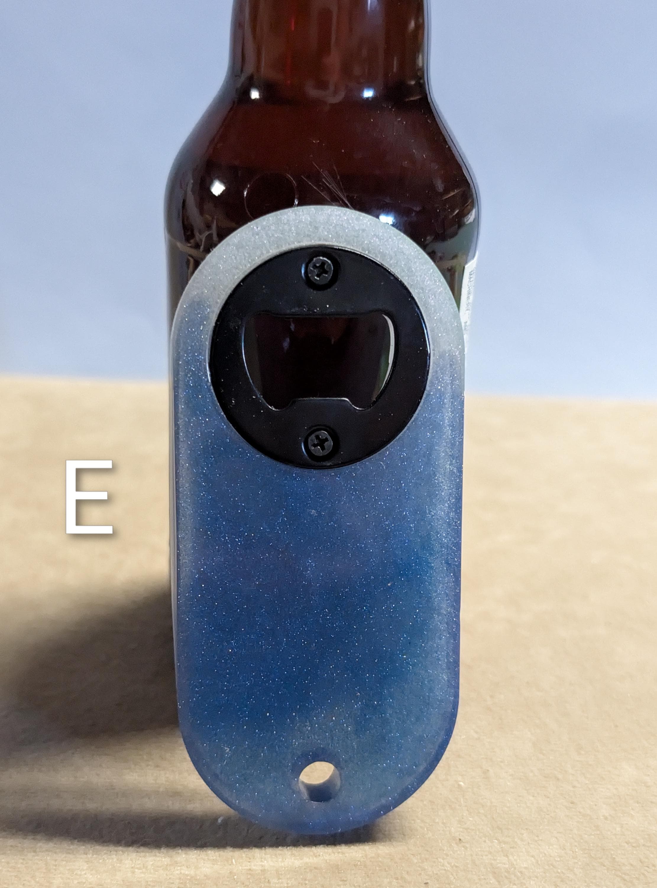 Oval Shaped Handcrafted Resin Bottle Opener: USA Made, Magnetic Option