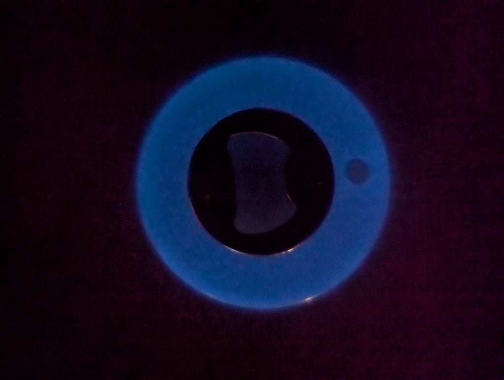 Circle Shaped Handcrafted Resin Bottle Opener: USA Made, Magnetic Option