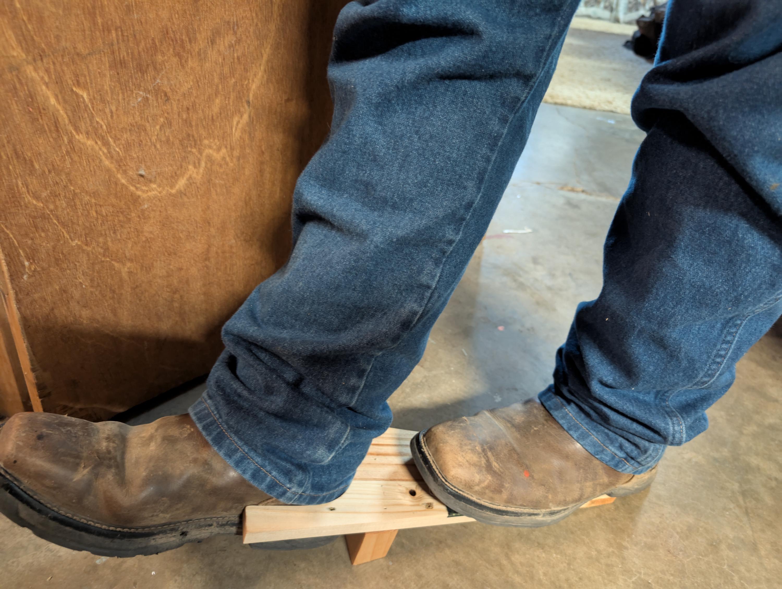 Rustic handcrafted boot jack. Hand crafted from natural wood, and stained to desire.