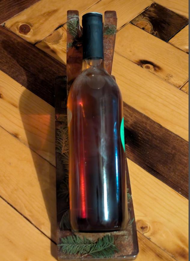 Hand crafted resin Bigfoot wine/whiskey bottle holder