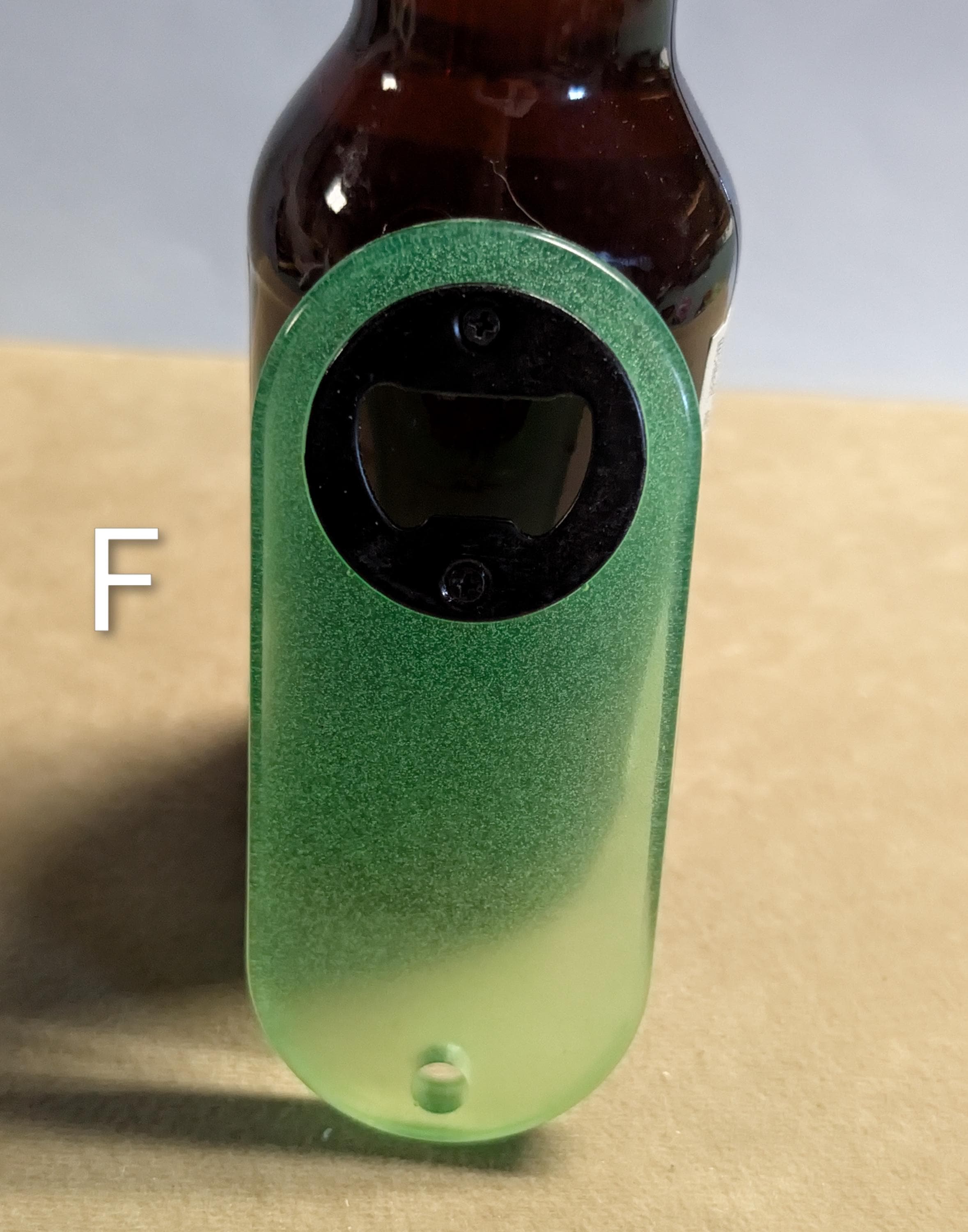 Oval Shaped Handcrafted Resin Bottle Opener: USA Made, Magnetic Option