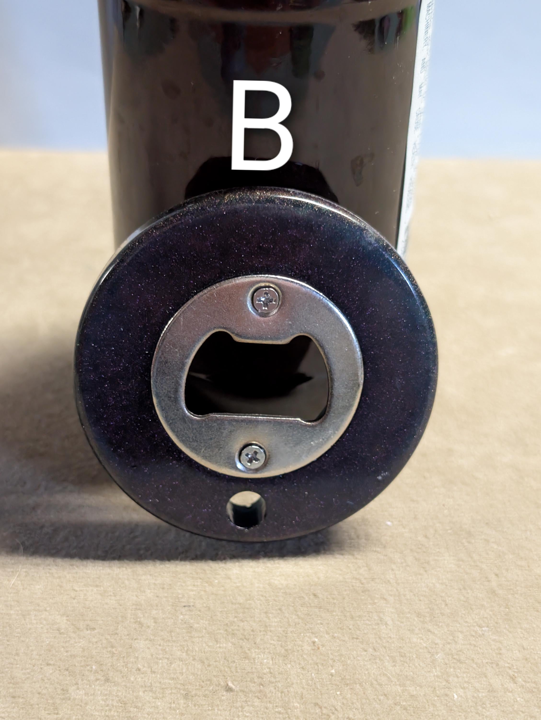 Circle Shaped Handcrafted Resin Bottle Opener: USA Made, Magnetic Option